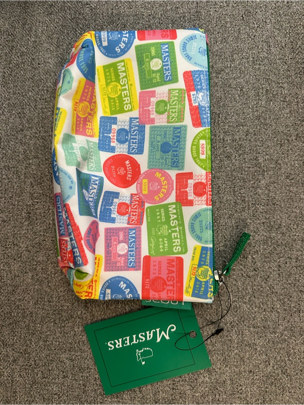 NWT - 2026 Masters Multicolor Logo Patch Toiletry Pouch - Picture 2 of 3